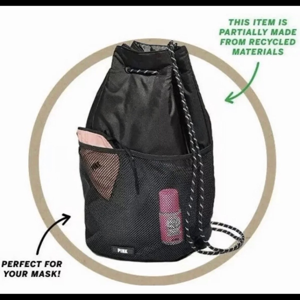 🖤NWT VS PINK DRAWSTRING BACKPACK BAG🖤